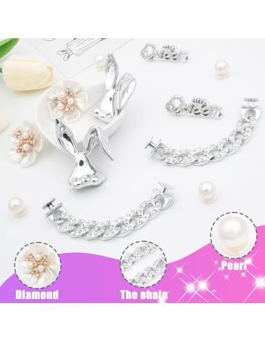 Encantos para Zapatos Brillantes GlowMyst - 12PCS Accesorios