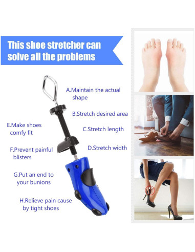 Estirador de Zapatos Profesional Premium 4 Vías con Almohadillas