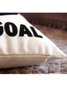 Funda de Almohada Decorativa DECOPOW Fútbol Bordado 45 cm 2