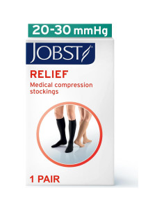 Medias de Compresión Graduada Jobst Relief Hasta la Rodilla 20-30 mmHg Beige Grande 2