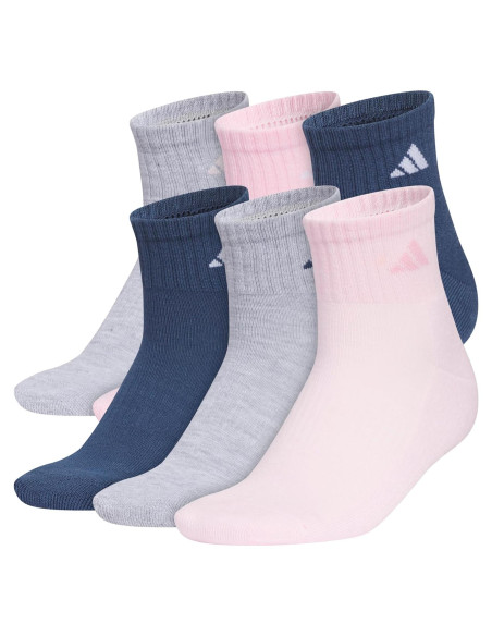 Calcetines de tobillo para mujer Adidas - Paquete de 6, Acolchados Calcetines de tobillo para mujer Adidas - Paquete de 6, Acolchados