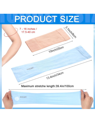 Set 8 Pares Mangas de Compresión SATINIOR para Brazo Mujer