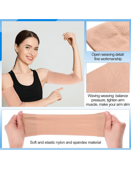 Set 8 Pares Mangas de Compresión SATINIOR para Brazo Mujer Set 8 Pares Mangas de Compresión SATINIOR para Brazo Mujer
