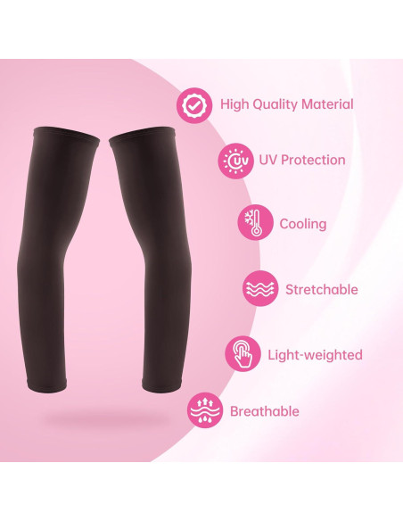 Manga de Compresión UV Beauty7 para Brazo 2PCS - Marrón Manga de Compresión UV Beauty7 para Brazo 2PCS - Marrón
