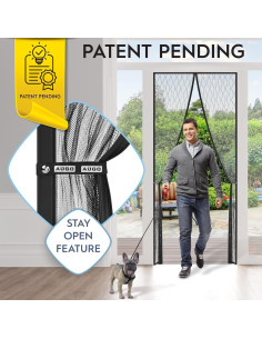 Puerta de Pantalla Magnética AUGO 96.5x246.4 cm Resistente 2