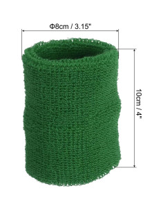 Banda de Muñeca Deportiva PATIKIL Verde Oscuro 10x10 cm 2 Pcs 2