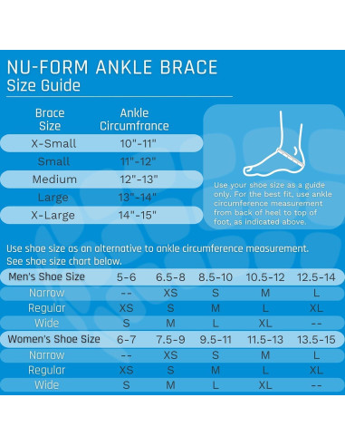 Férula para Tobillo Nu-Form Ovation Medical - Compresión y Soporte