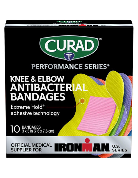 CURAD Curitas Antibacterianas IRONMAN 10 Unidades 7.62 cm CURAD Curitas Antibacterianas IRONMAN 10 Unidades 7.62 cm