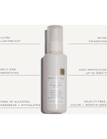 Kristin Ess Spray Protector Térmico 450ml - Anti-Frizz Kristin Ess Spray Protector Térmico 450ml - Anti-Frizz