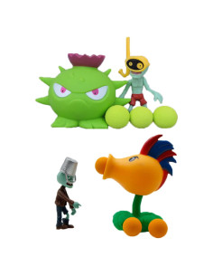 Juguetes de Plantas y Zombies PVZ JHESAO Set 4 Mini Figuras