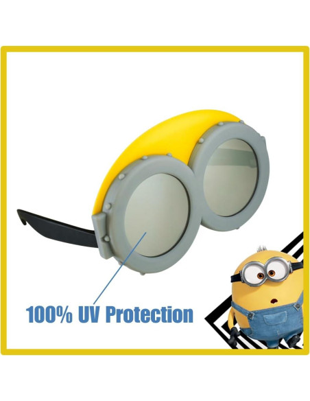Gafas de Minion Sun-Staches para Niños | Accesorio de Disfraz Gafas de Minion Sun-Staches para Niños | Accesorio de Disfraz