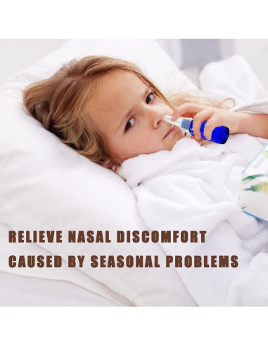 Botellas de Spray Nasal de Vidrio GIVAMEIHF 4Pcs 30ml Azul