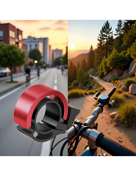 Bocina Invisible Jowxsx para Bicicleta de Montaña Roja Bocina Invisible Jowxsx para Bicicleta de Montaña Roja