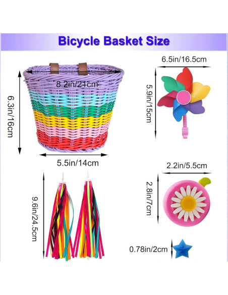 Cesta de Bicicleta Infantil Boltigen Rosa Arcoíris 21x16x16cm Cesta de Bicicleta Infantil Boltigen Rosa Arcoíris 21x16x16cm