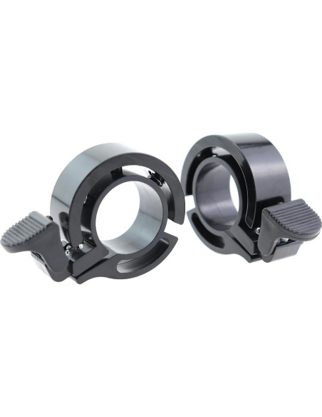 Timbre de Bicicleta Oculto CChiai 2PCS Aluminio Negro 90dB Timbre de Bicicleta Oculto CChiai 2PCS Aluminio Negro 90dB