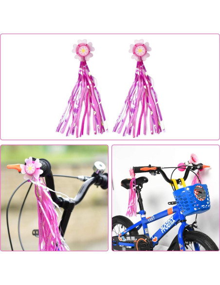 Timbre de Bicicleta Infantil Little World Rosa con Cintas Timbre de Bicicleta Infantil Little World Rosa con Cintas