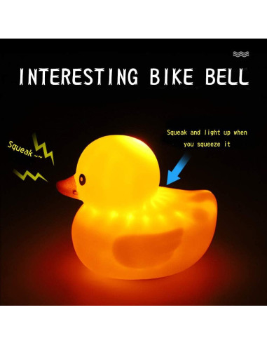 Timbre de Bicicleta Pato de Goma wonuu con Accesorios DIY