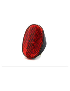 Guardabarros Trasero Ovalado MFC PRO Rojo/Blanco con Reflectores