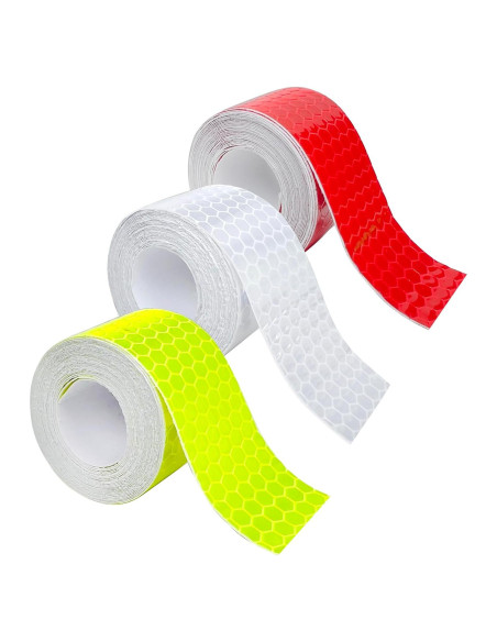 3 Rollos de Cinta Reflectante PVC 2.5 cm x 3 m Maodai 3 Rollos de Cinta Reflectante PVC 2.5 cm x 3 m Maodai