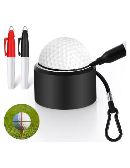 Herramienta de Marcado de Pelotas de Golf Dunkive con 2 Marcadores Herramienta de Marcado de Pelotas de Golf Dunkive con 2 Marcadores