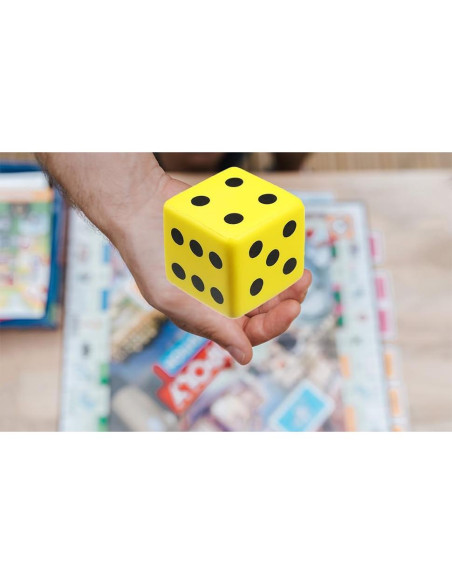 Dado de Esponja PU Amarillo 8cm - Juego y Educación Dado de Esponja PU Amarillo 8cm - Juego y Educación