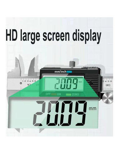 Calibrador Digital Electrónico 150 mm Acero Inoxidable LCD