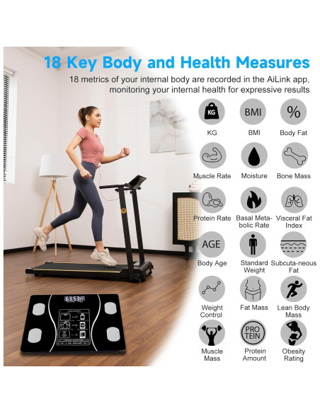 Escala Digital Inteligente ChuangMaiShi DN-3MBF-QTQU 180 kg Bluetooth Escala Digital Inteligente ChuangMaiShi DN-3MBF-QTQU 180 kg Bluetooth