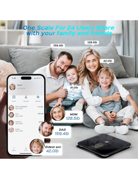 Báscula Digital Lepulse de Grasa Corporal y Peso IMC Bluetooth Báscula Digital Lepulse de Grasa Corporal y Peso IMC Bluetooth