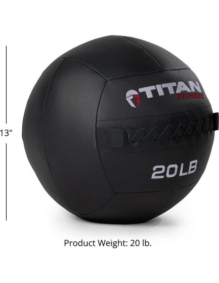 Pelota de Medicina Titan Fitness 9 KG para Entrenamiento Pelota de Medicina Titan Fitness 9 KG para Entrenamiento