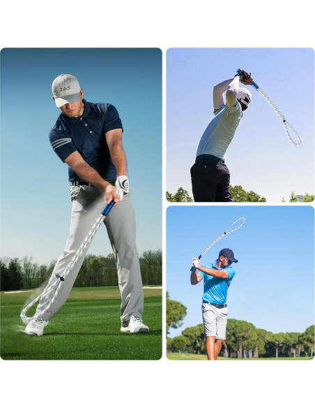 Entrenador de Swing de Cuerda de Golf Tienda de Golf - Mejora Potencia y Velocidad Entrenador de Swing de Cuerda de Golf Tienda de Golf - Mejora Potencia y Velocidad