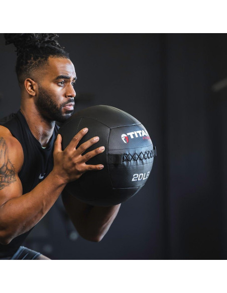 Pelota de Medicina Titan Fitness 9 KG para Entrenamiento Pelota de Medicina Titan Fitness 9 KG para Entrenamiento