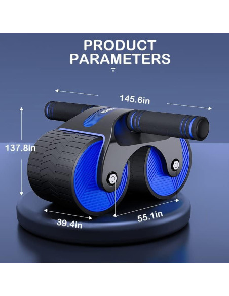 Rueda Abdominal GELETE con Asistencia y Almohadilla - Azul Rueda Abdominal GELETE con Asistencia y Almohadilla - Azul