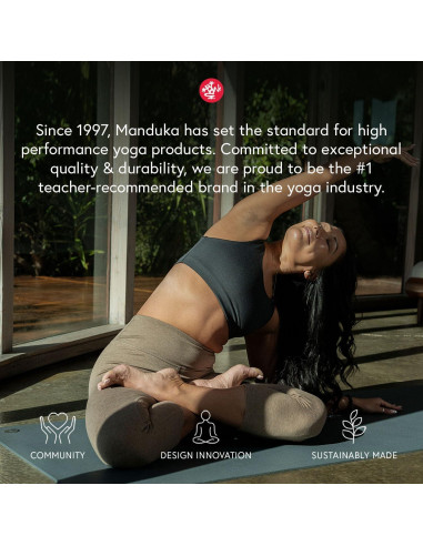 Bloque de Yoga Manduka EVA Reciclada - 2 Piezas Gris Trueno