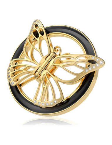 Soporte Magnético para Teléfono Doflyesky Mariposa Oro Negro