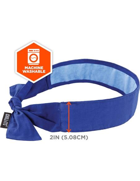 Bandana Refrigerante Ergodyne Chill-Its 6700CT, Azul, Paquete de 2 Bandana Refrigerante Ergodyne Chill-Its 6700CT, Azul, Paquete de 2