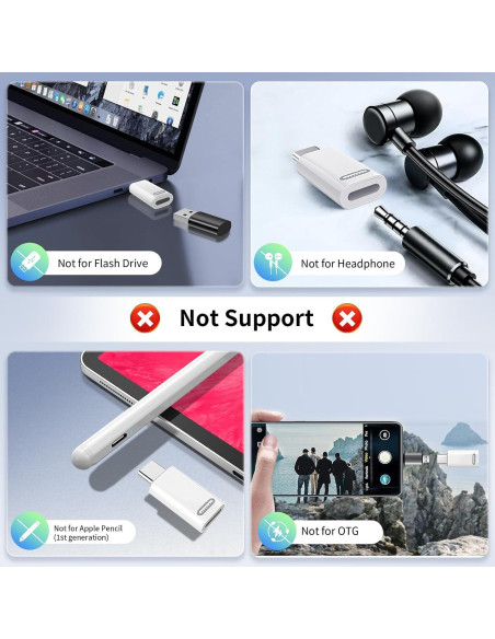 Adaptador TiMOVO Lightning a USB-C 35W Carga Rápida Adaptador TiMOVO Lightning a USB-C 35W Carga Rápida