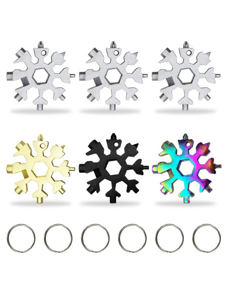 Multiherramienta Copo de Nieve 18 en 1 Rtudan - Regalo Navidad Multiherramienta Copo de Nieve 18 en 1 Rtudan - Regalo Navidad