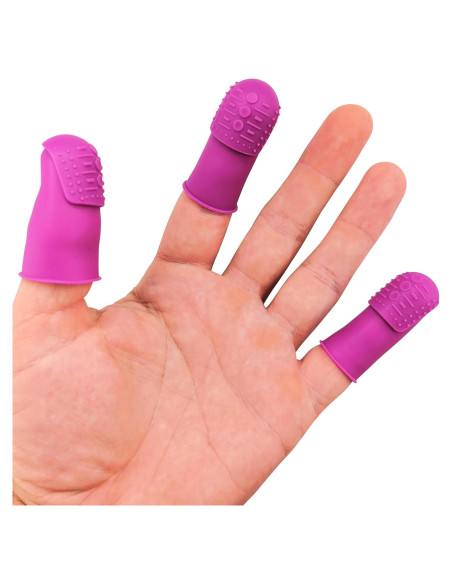 Dedales Flexibles THIK-Grip Silicone Alley - 3 Tamaños + Tapete Dedales Flexibles THIK-Grip Silicone Alley - 3 Tamaños + Tapete