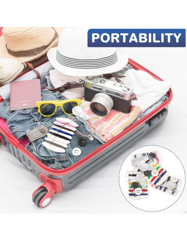 Kit de Costura de Viaje Yuxung 400 Piezas Multicolor