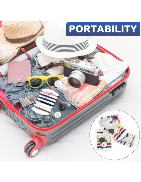 Kit de Costura de Viaje Yuxung 400 Piezas Multicolor Kit de Costura de Viaje Yuxung 400 Piezas Multicolor