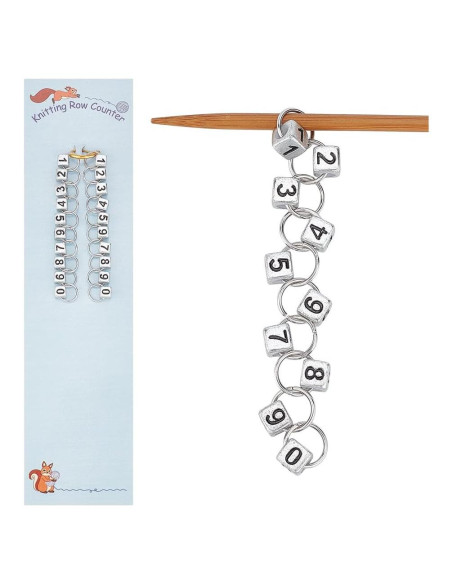 Marcadores de Puntos de Tejido NBEADS 2 Pcs Acrílico 8.5 cm Marcadores de Puntos de Tejido NBEADS 2 Pcs Acrílico 8.5 cm