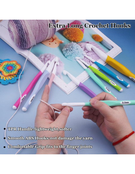 Set de 36 Ganchos de Crochet Hobekoee Ergonómicos 6mm-20mm Set de 36 Ganchos de Crochet Hobekoee Ergonómicos 6mm-20mm