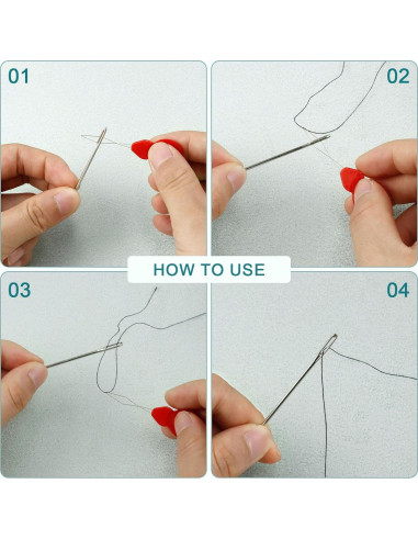 Juego de Agujas de Coser de Ojo Grande FIVEZERO 40 Pcs