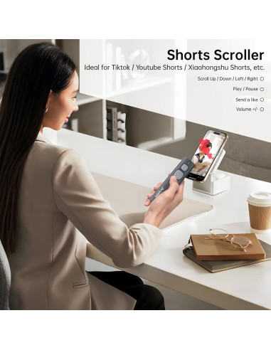 Control Remoto Bluetooth JierLottume E2 para iPhone/iPad