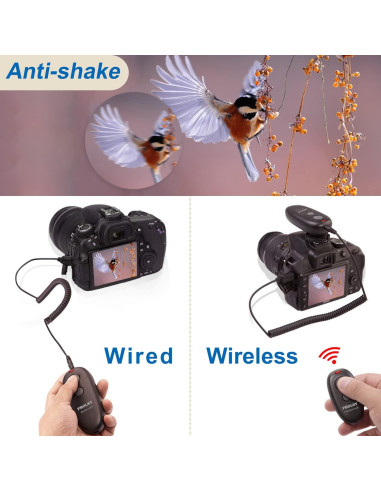 Control Remoto PHOLSY N8 para Nikon Z8 Z9 D3 D4 D5 D6