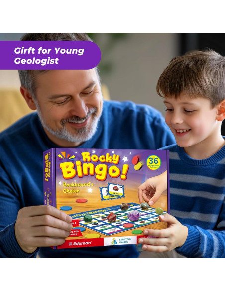 Kit educativo de rocas y minerales EDUMAN - 36 piezas Kit educativo de rocas y minerales EDUMAN - 36 piezas