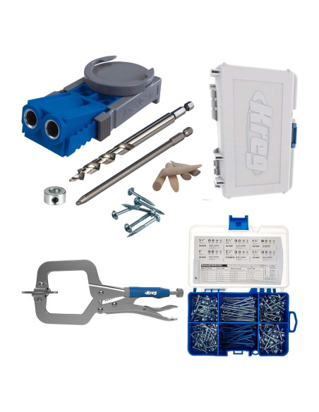 Kreg Jig R3 con Abrazadera y Kit de Tornillos 100 Piezas Kreg Jig R3 con Abrazadera y Kit de Tornillos 100 Piezas