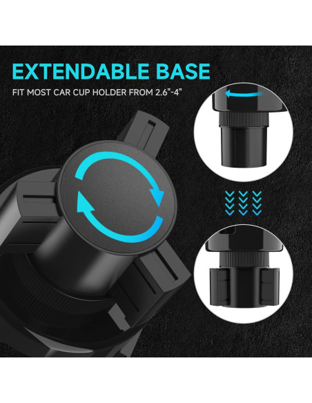 Bandeja para Portavasos de Coche DYLEN, Adaptador Universal Bandeja para Portavasos de Coche DYLEN, Adaptador Universal