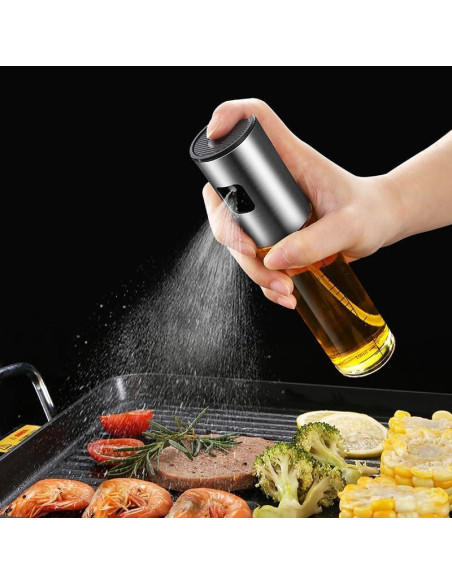 Pulverizador de Aceite PULENADRI 100ml Acero Inoxidable Vidrio Pulverizador de Aceite PULENADRI 100ml Acero Inoxidable Vidrio
