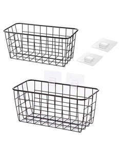 Organizador de Cestas Colgantes LeleCAT 2 Pack Negro